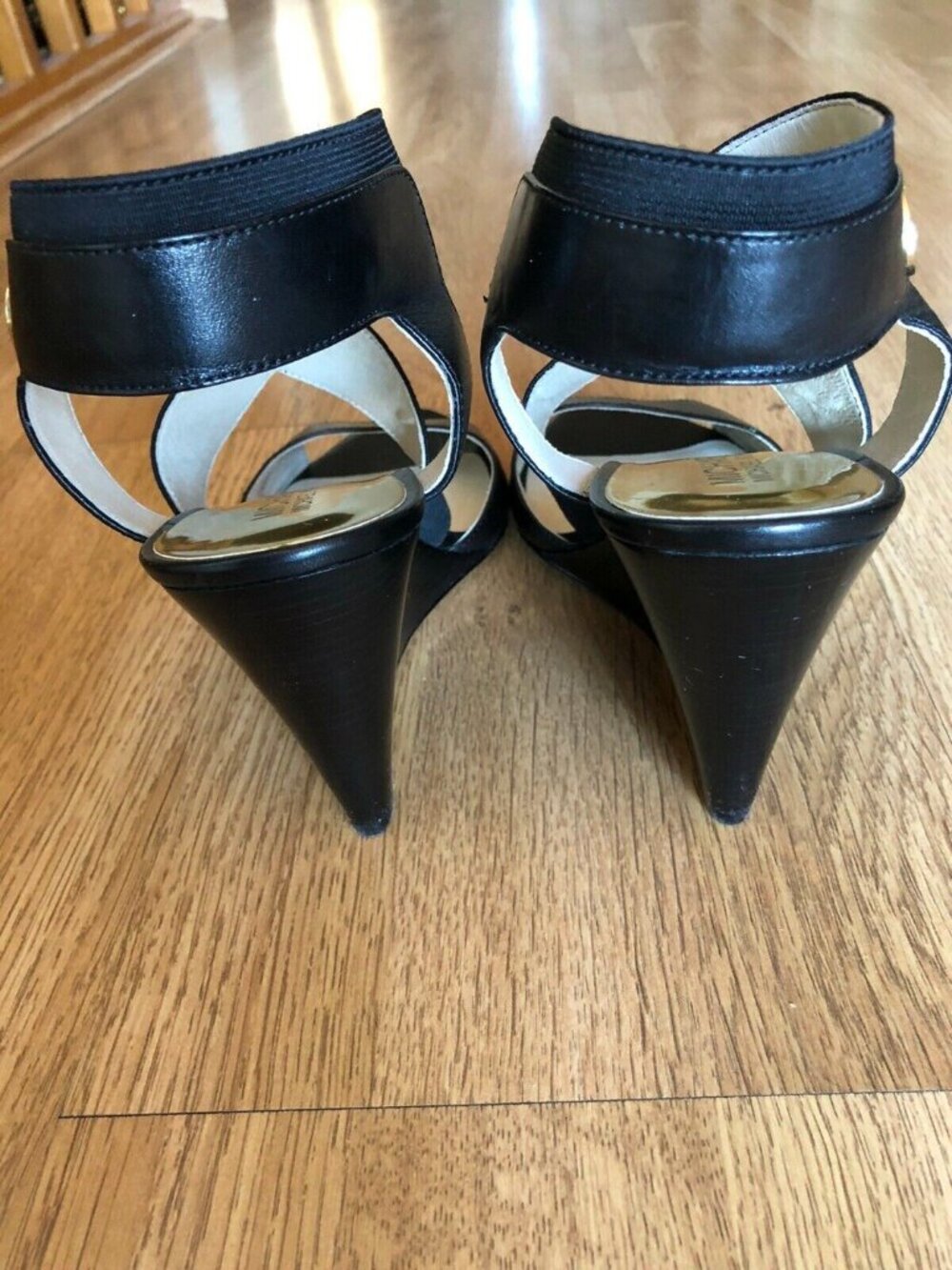 Michael Kors Wedge Strappy Heels Shoes - Picture 3 of 5